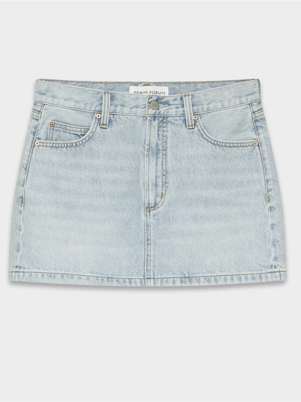 Denim Forum 90s Ricci Classic Denim Mini Skirt